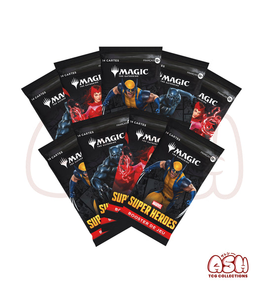Lot Boosters MTG Magic The Gathering Marvel Super Heroes face