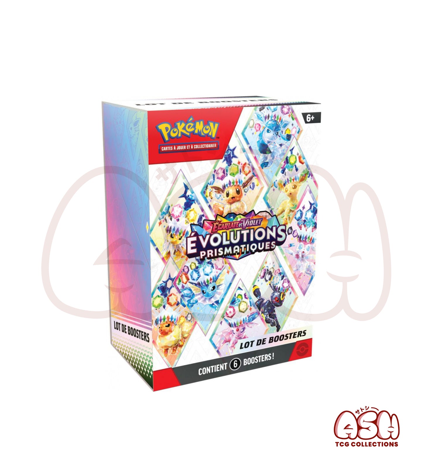Bundle Pokémon évolution Prismatiques EV8.5 – 6 Boosters