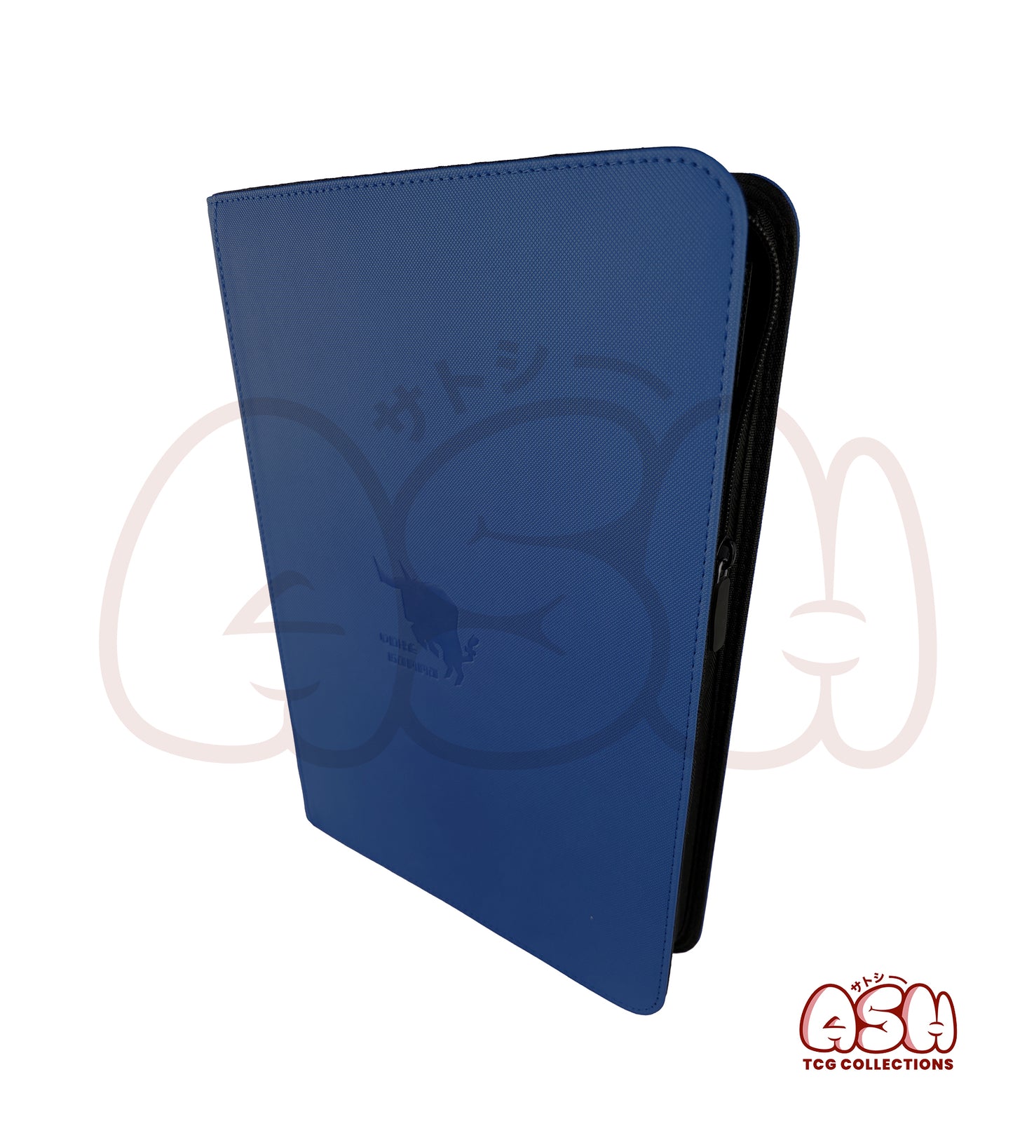 Binder Zip carte pokemon bleu vue côté