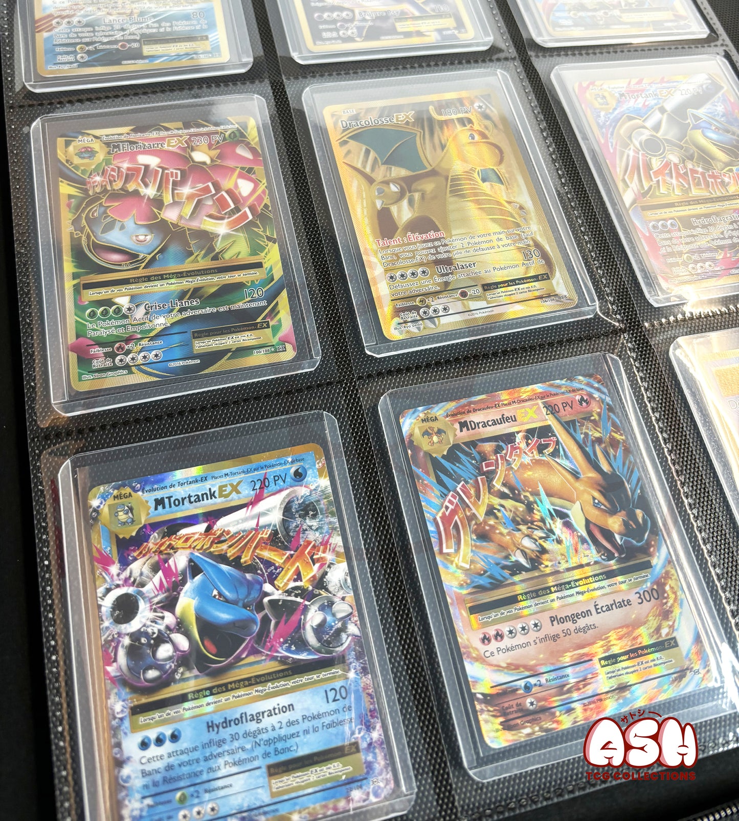 Binder Zip carte pokemon page avec carte toploader