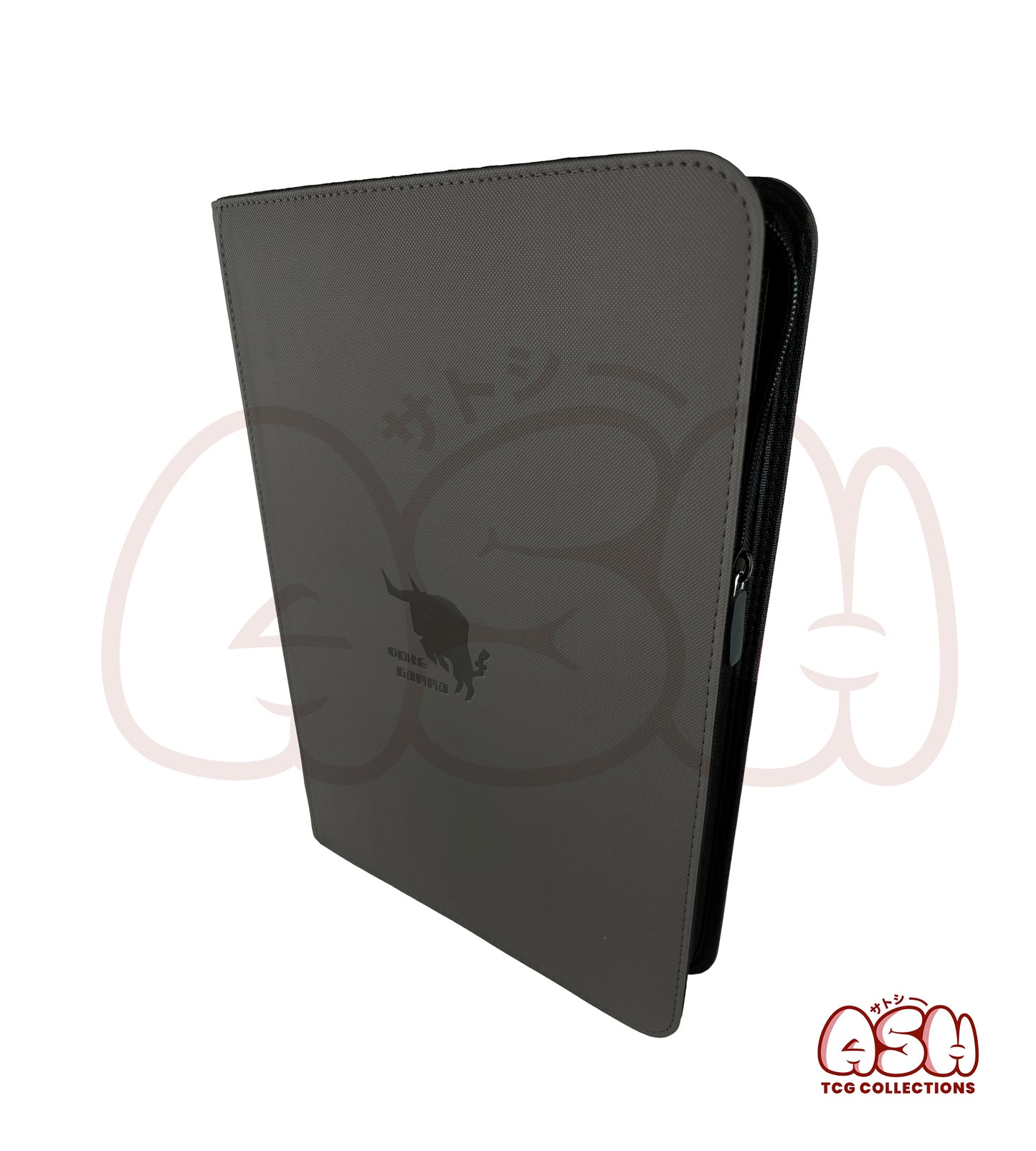 Binder Zip carte pokemon noir vue côté