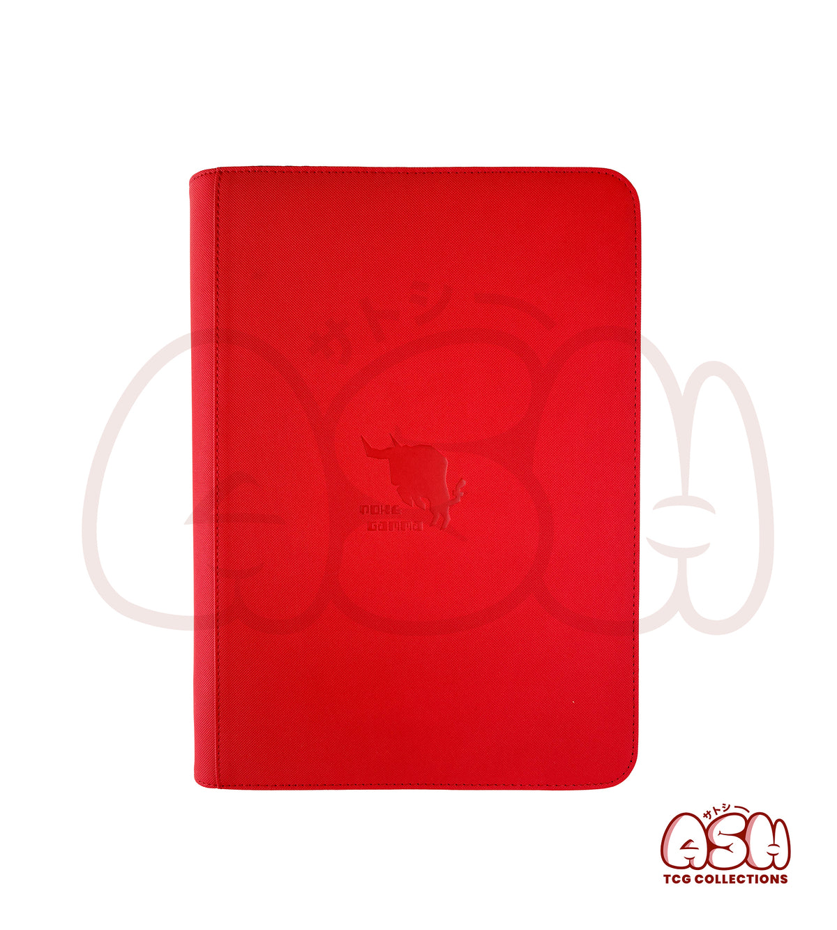 Binder Zip carte pokemon rouge vue face