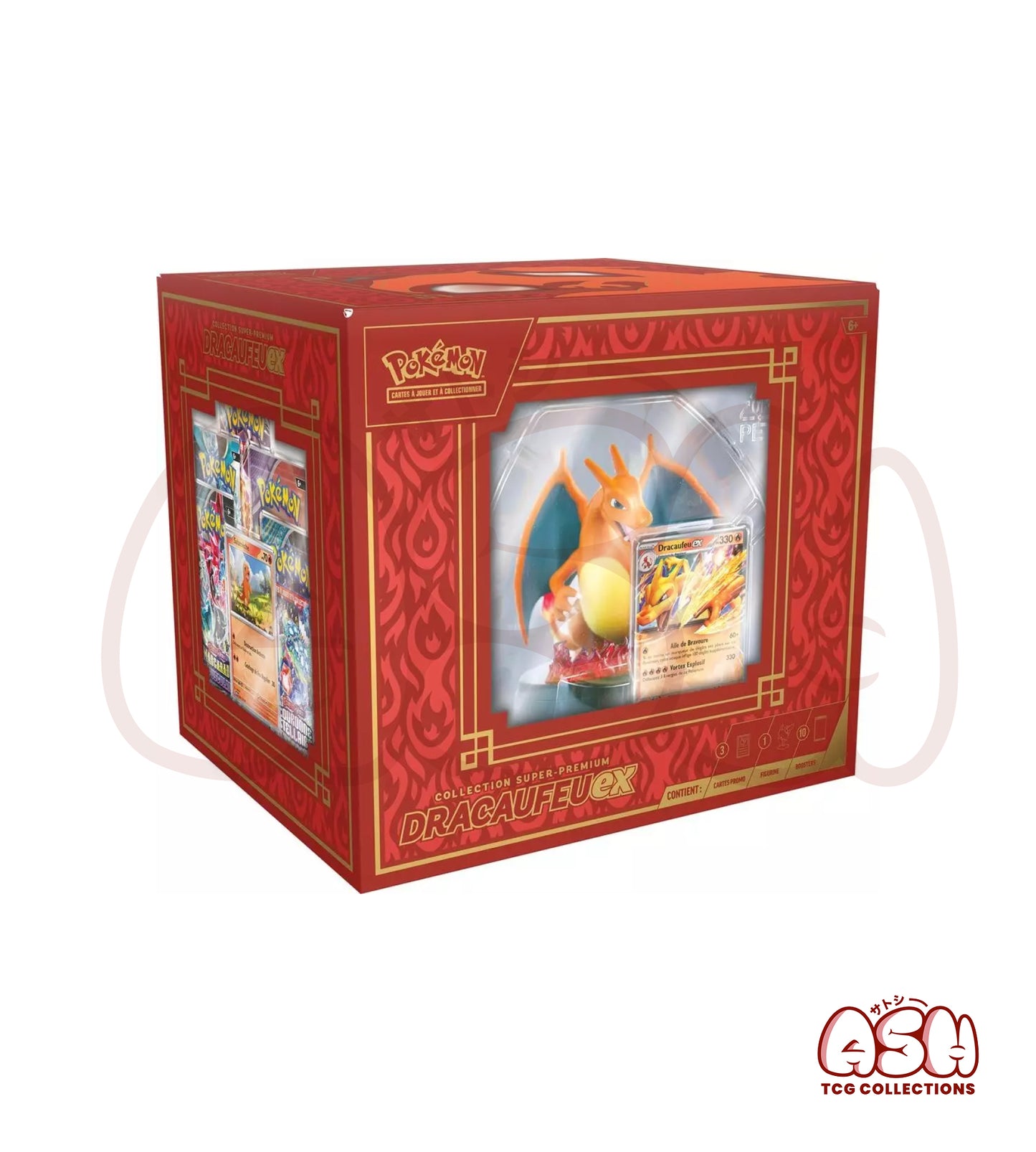 LOT Display Pokémon EV08 – Étincelles Déferlantes + Coffret Collection Super-Premium Dracaufeu-Ex (Copie)
