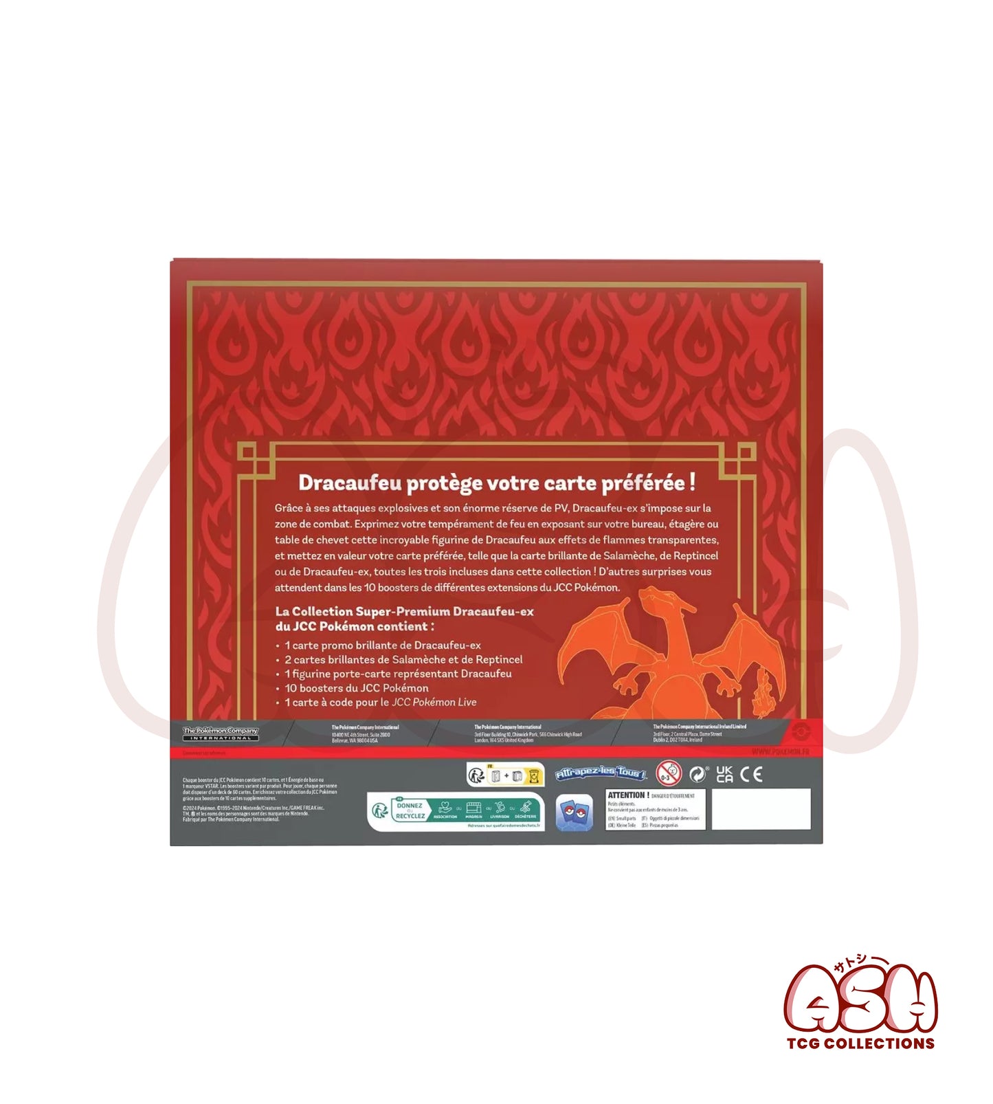 Coffret Collection Super-Premium Dracaufeu-Ex – 10 Boosters + Figurine + Cartes Promo