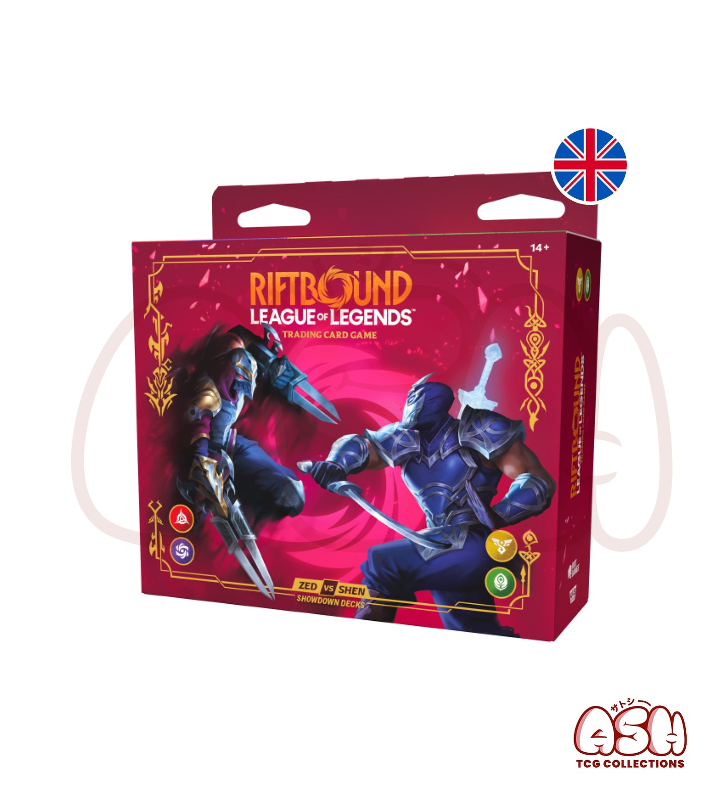 Deck Red vs Shen Riftbound League of Legends Vendetta anglais