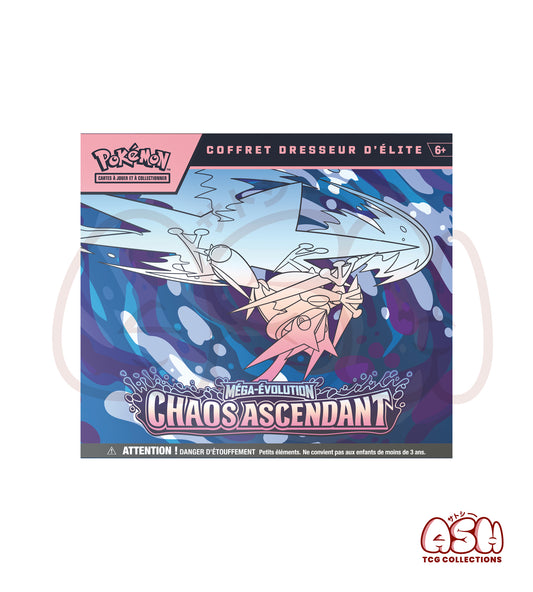 Elite Trainer Box Chaos Ascendant ME4 Français face