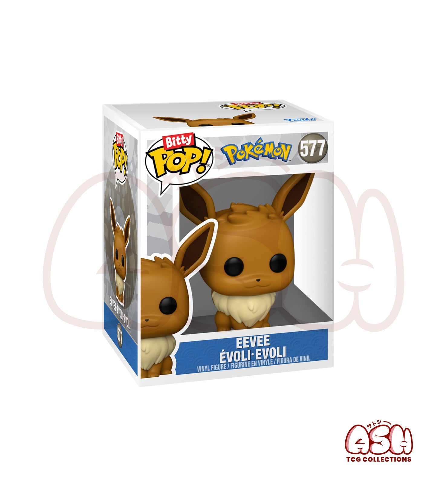 Funko Pop Bitty mini Pokemon Évoli vue face