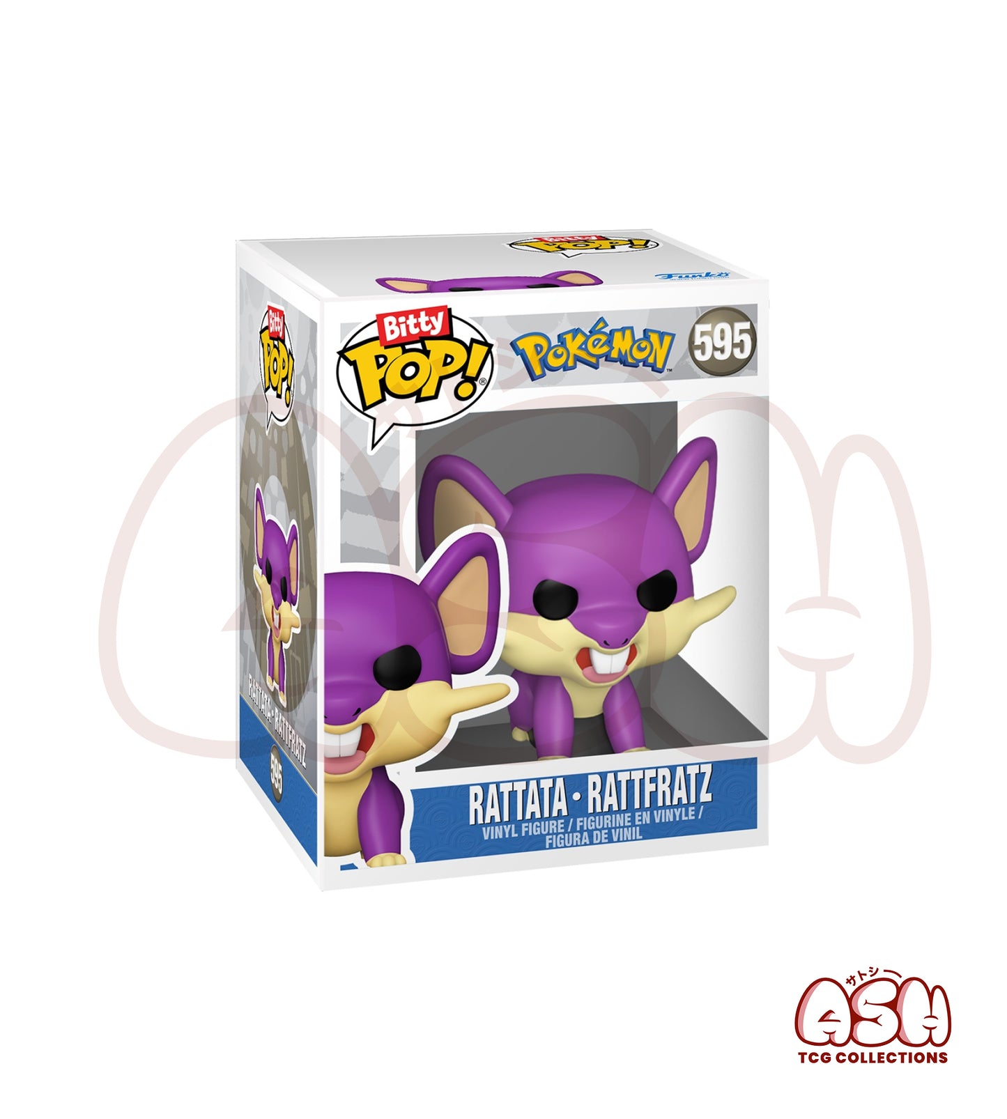 Funko Pop! Bitty Pokémon – Pack de 4 : Salamèche, Voltali, Lokhlass & Rattata