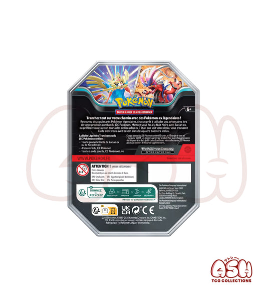 Pokébox Pokémon Légendes Tranchantes Zacian Ex – 4 Boosters
