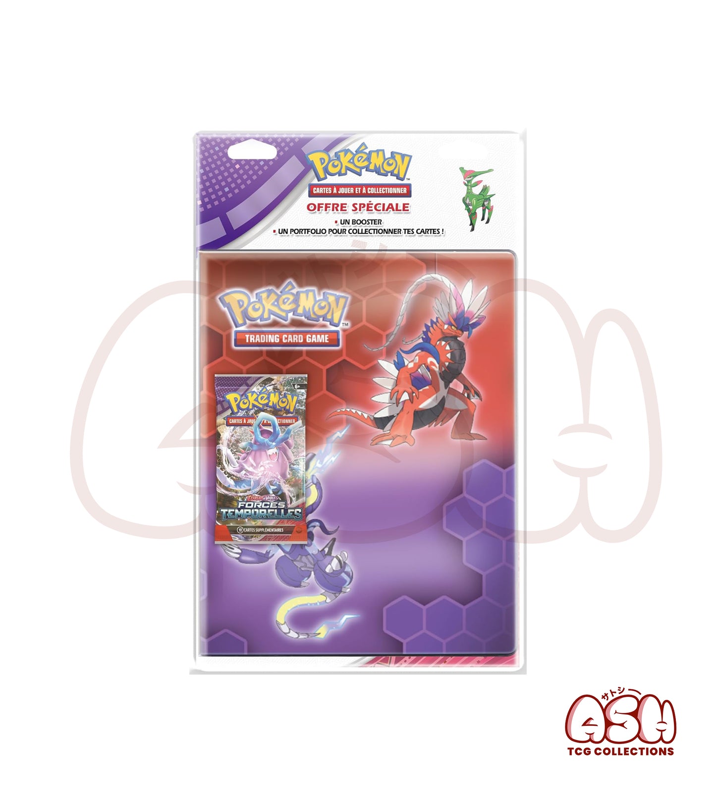 Portfolio Pokémon A4 9 Cases + 1 Booster EV06 Mascarade Crépusculaire – Miraidon & Koraidon
