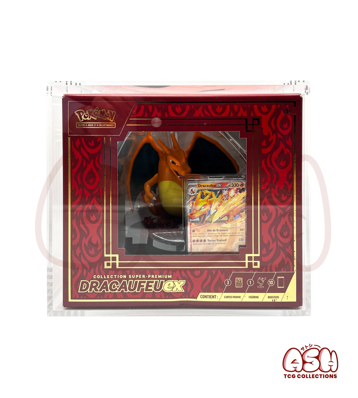 Protection Acrylique Premium - Coffret Collection Super Premium Dracaufeu Ex Pokémon