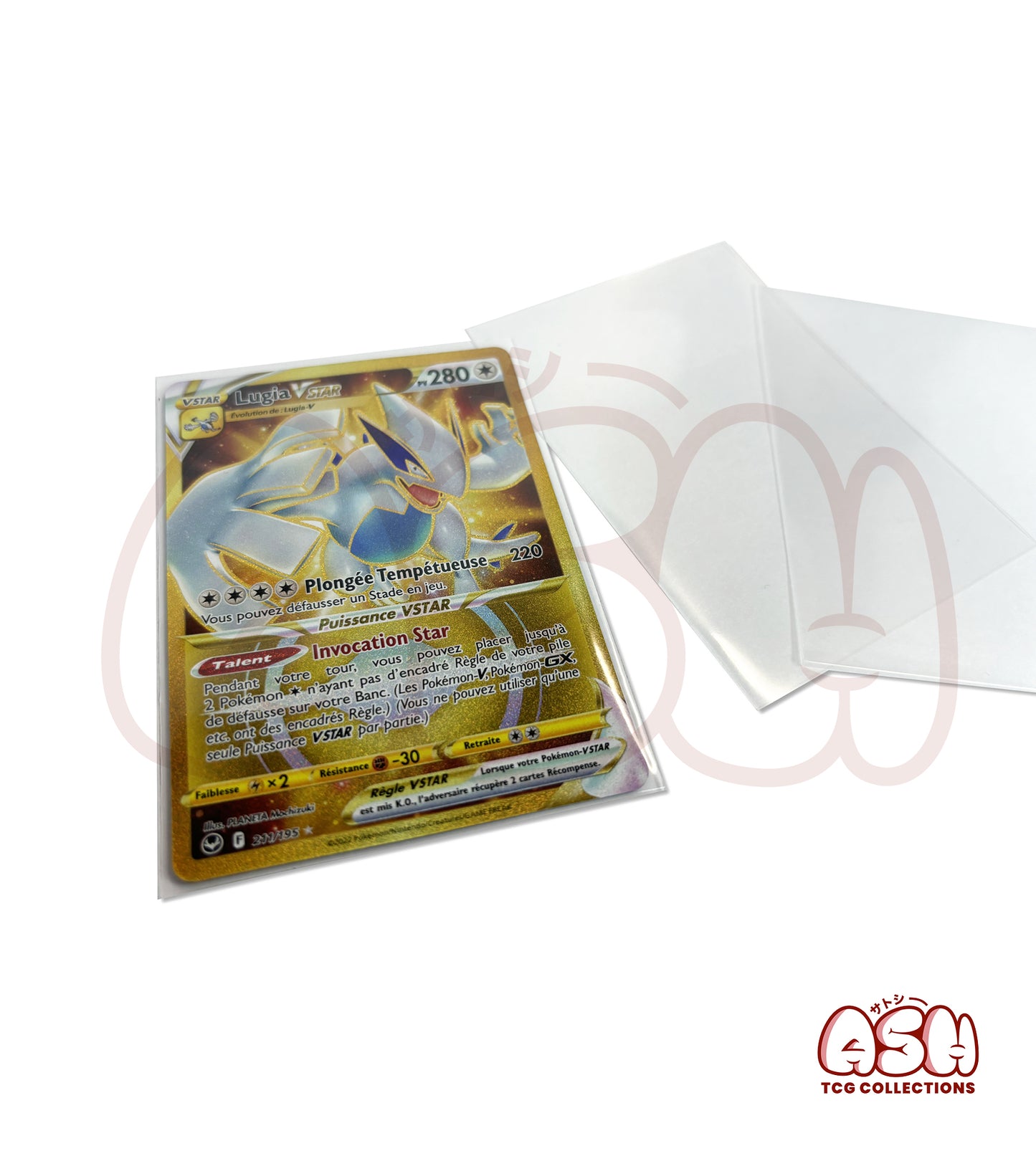 100 Sleeves de Protection Carte - Ultra Transparent – Format Standard TCG 66x91 mm
