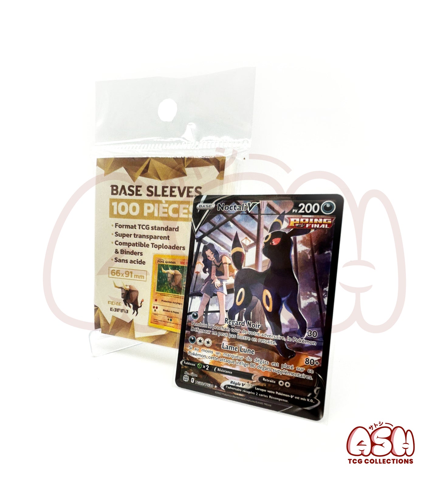 100 Sleeves de Protection Carte - Ultra Transparent – Format Standard TCG 66x91 mm
