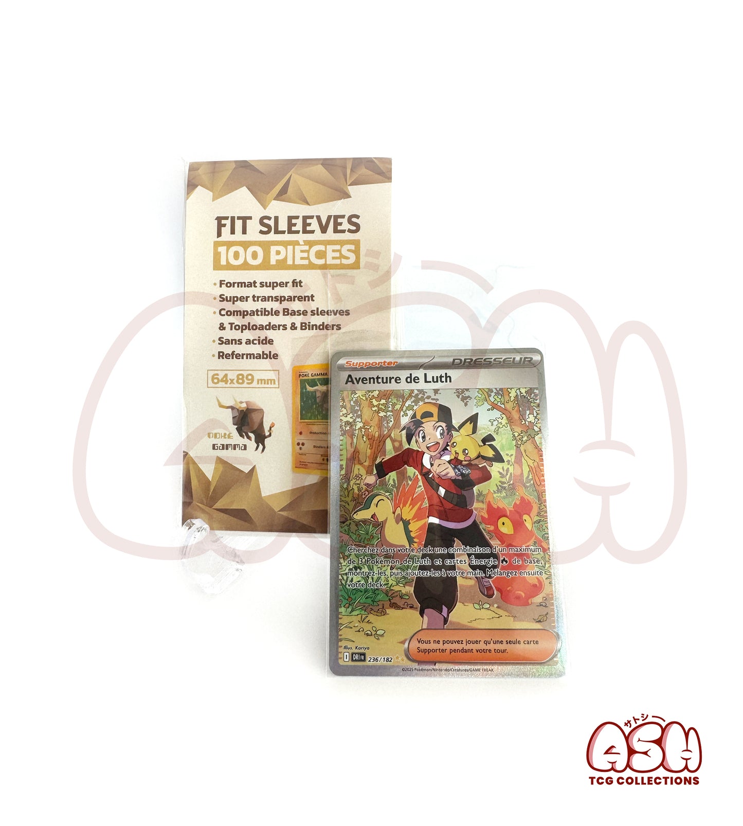 100 Sleeves Fit de Protection Carte - Ultra Transparent – Format 64x89 mm