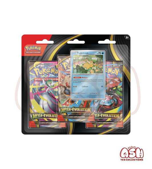 Tripack Pokémon ME01 – Méga-Évolution – 3 Boosters
