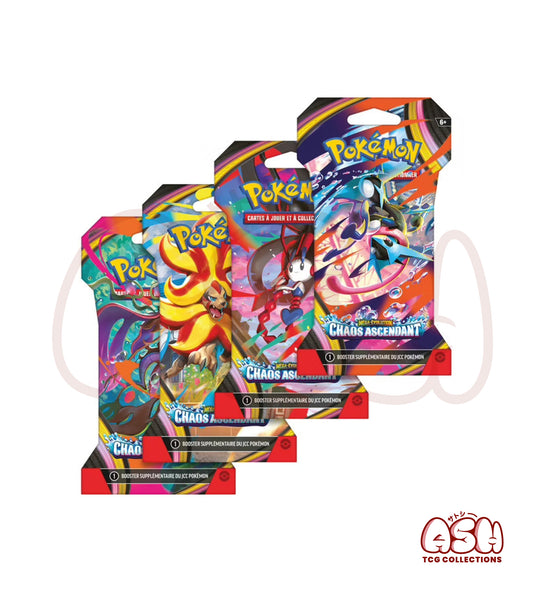 Artset blister ME4 Chaos Ascendant Méga-Évolutions face