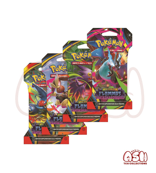 Blister Pokémon ME02 – Flammes Fantasmagoriques – 1 Booster