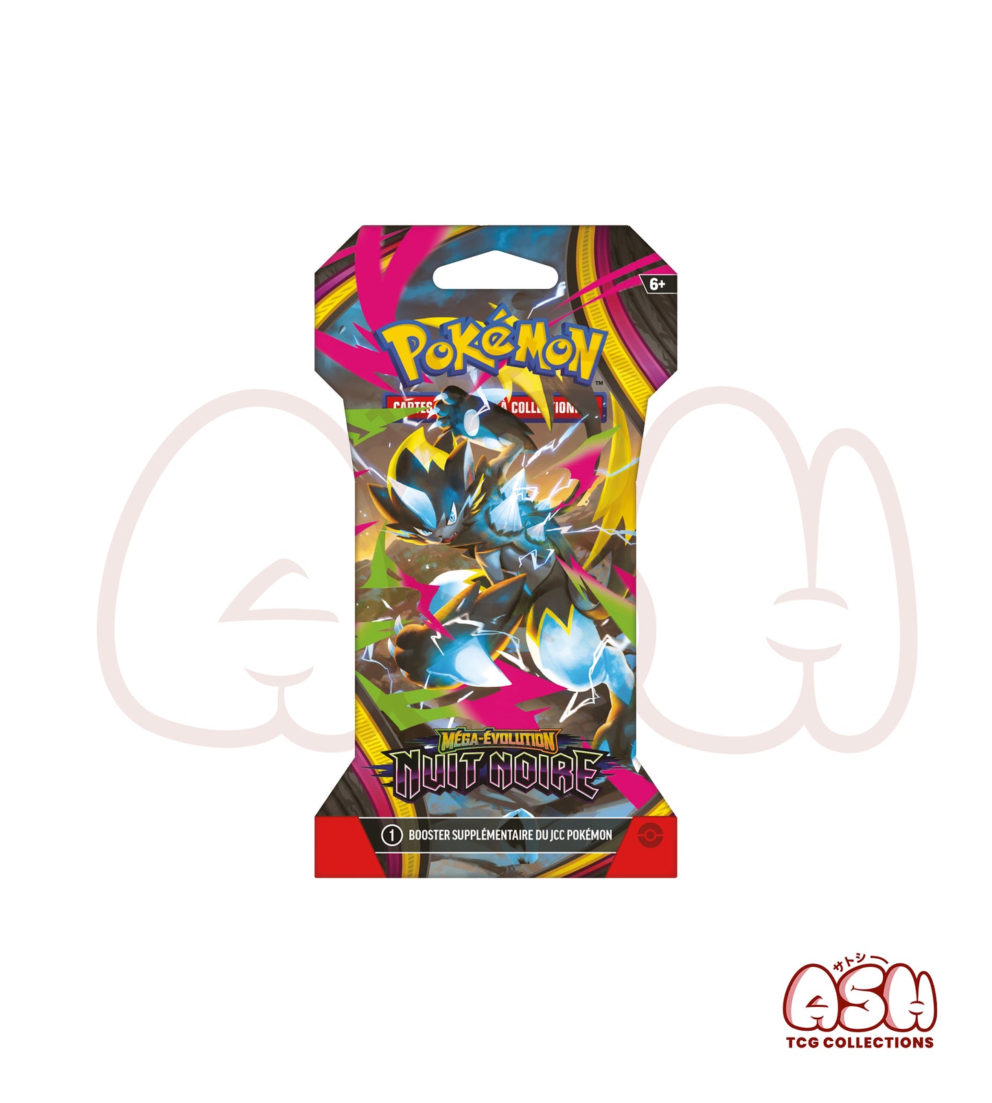 Booster Blister Méga Zéraora Pokémon ME5 Nuit Noire face