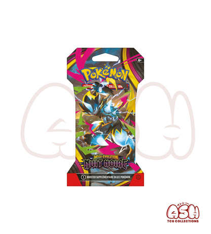 Booster Blister Méga Zéraora Pokémon ME5 Nuit Noire face