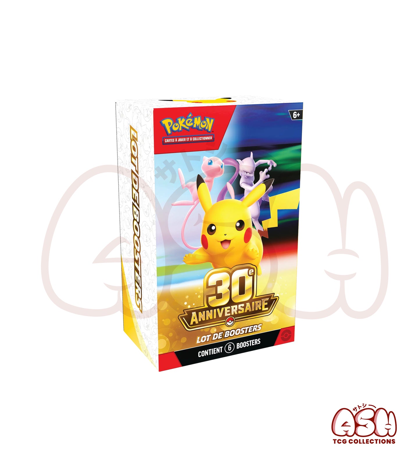 Bundle Pokémon 6 boosters 30 ans face