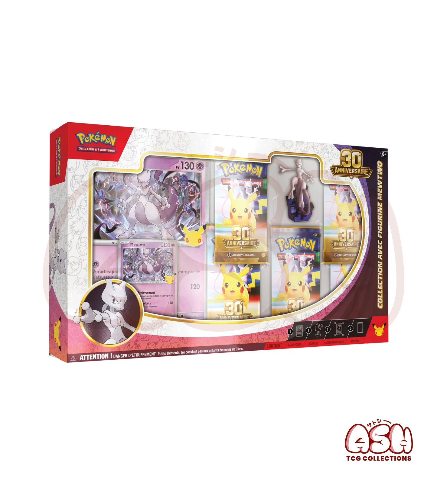 Coffret Pokémon Collection avec Figurine Mewtwo face
