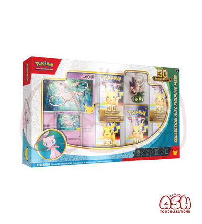 Coffret Pokémon Collection avec Figurine Mew 30 ans face