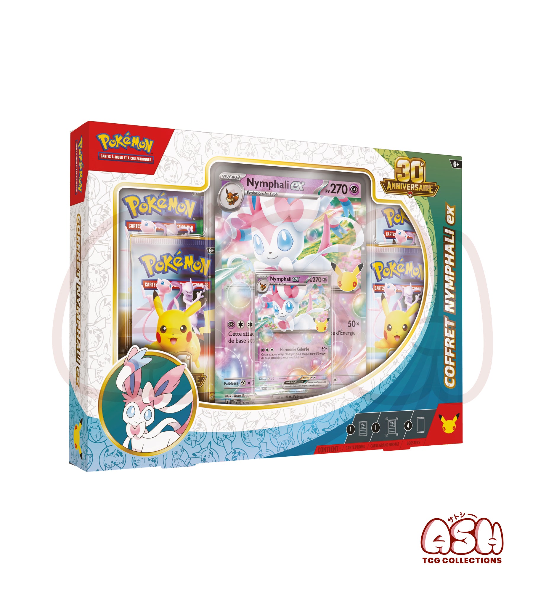 Coffret Nymphali Ex 30 ans Pokémon face