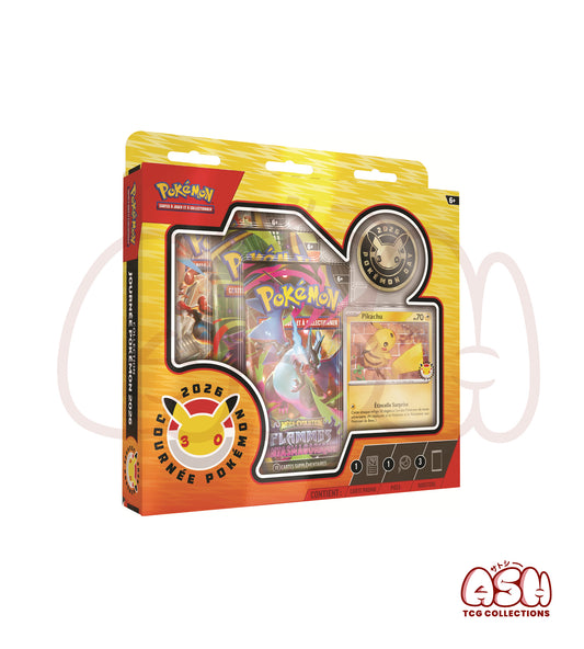 Coffret Pokémon Collection Journée Pokémon 2026 – 3 Boosters