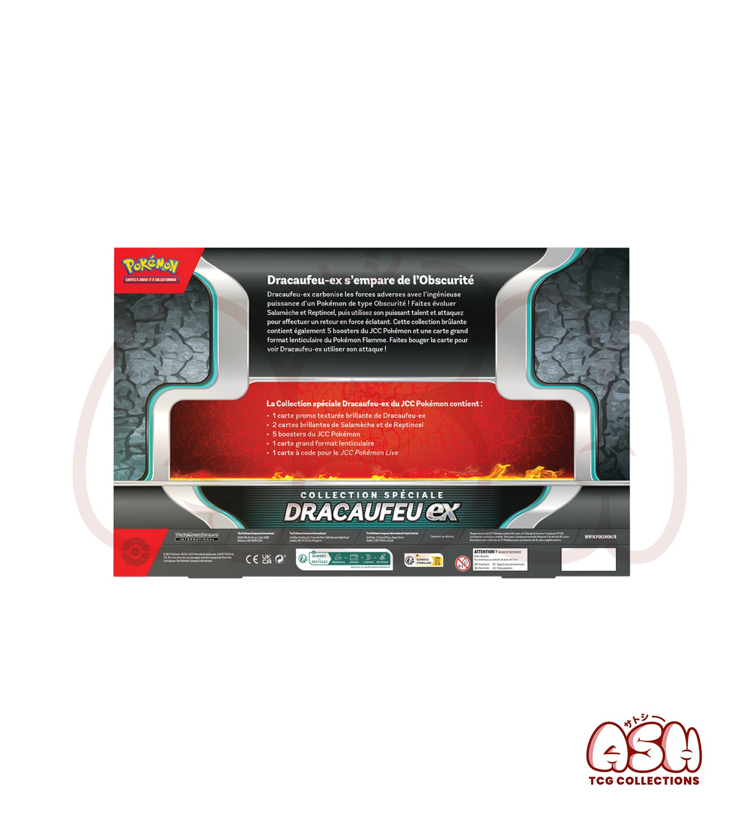 Coffret Pokémon Collection Spéciale Dracaufeu EX – 5 Boosters + 3 Cartes Promos