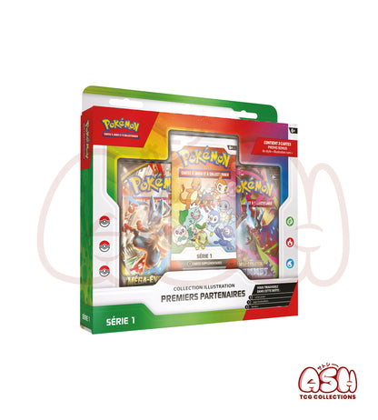 Coffret Pokémon Collection Illustration Premiers Partenaires 30 ans face