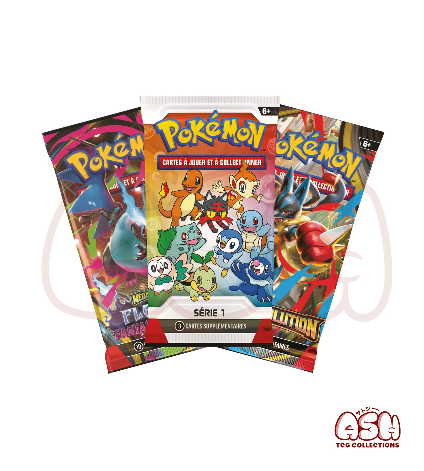 Coffret Pokémon Collection avec Pin's Premiers Partenaires – 3 Boosters