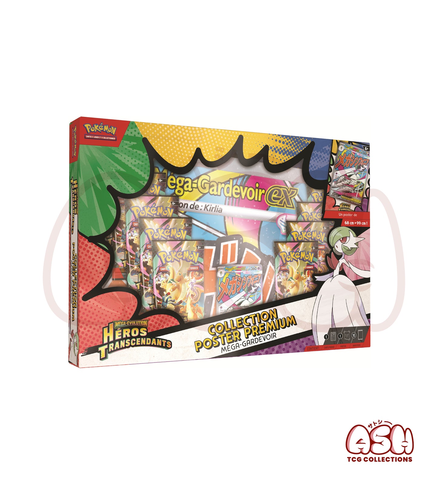 Coffret Pokémon Collection Poster Méga-Gardevoir Héros Transcendants ME2.5 face