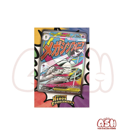 Coffret Pokémon Collection Poster Premium Méga-Gardevoir – Héros Transcendants ME02.5 – 10 Boosters