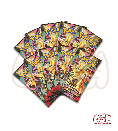 Coffret Pokémon Collection Poster Premium Méga-Lucario – Héros Transcendants ME02.5 – 10 Boosters