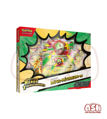Coffret Pokémon Méga Megagnium Héros Transcendants côté