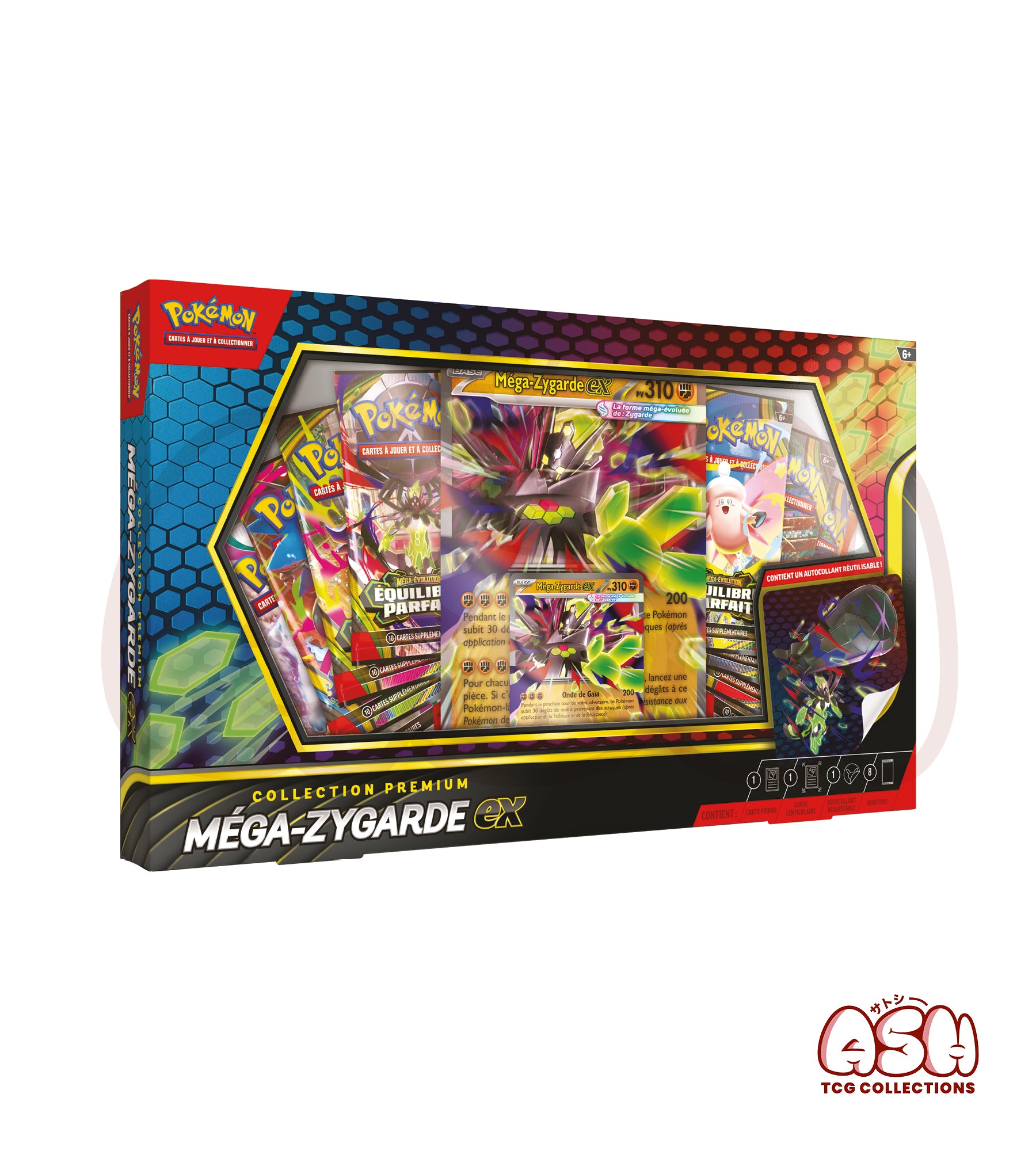 Coffret Pokémon MEGA-Zygarde Ex face