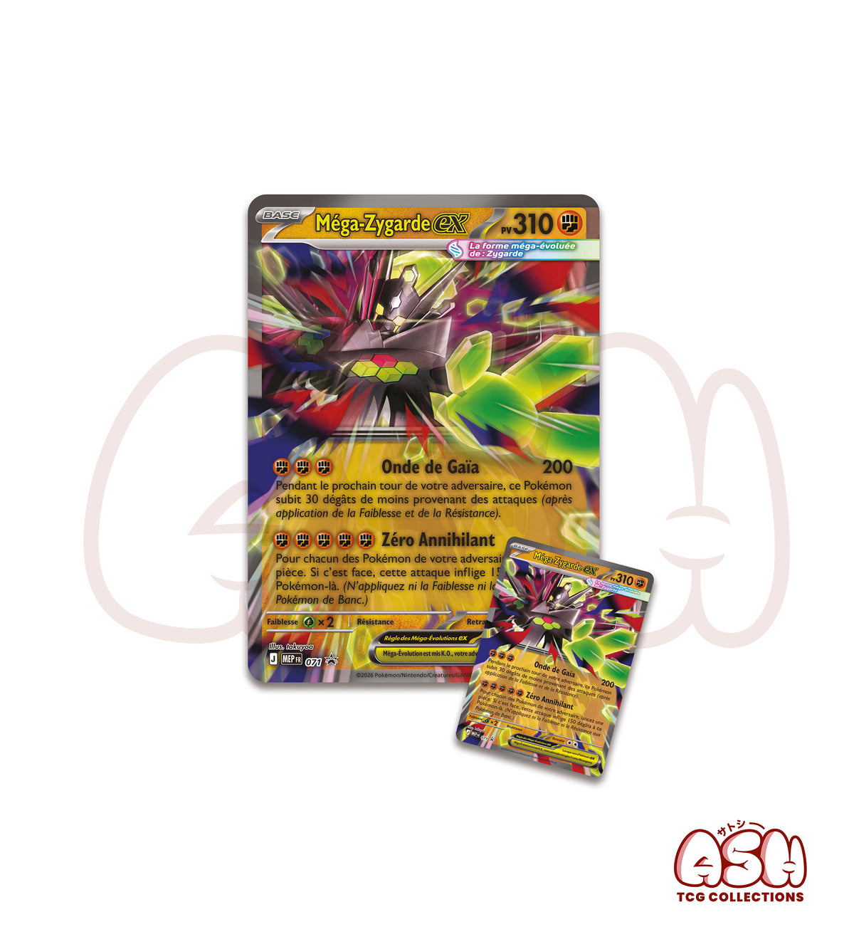 Carte Pokémon Méga-Zygarde Ex face