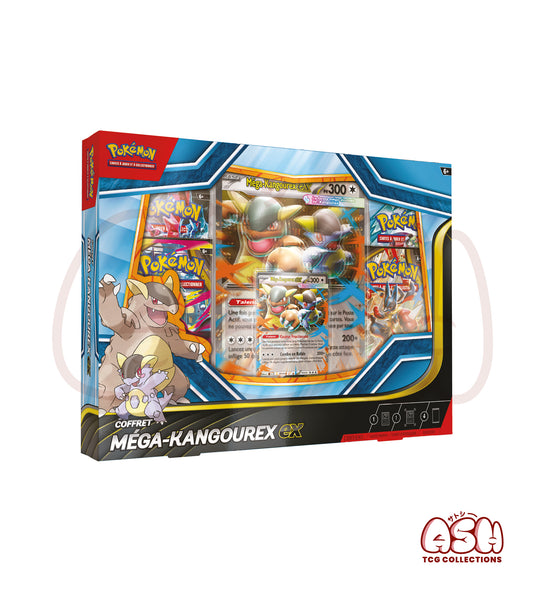 Coffret Pokémon Méga-Kangourex Ex – Méga-Évolution – 4 Boosters