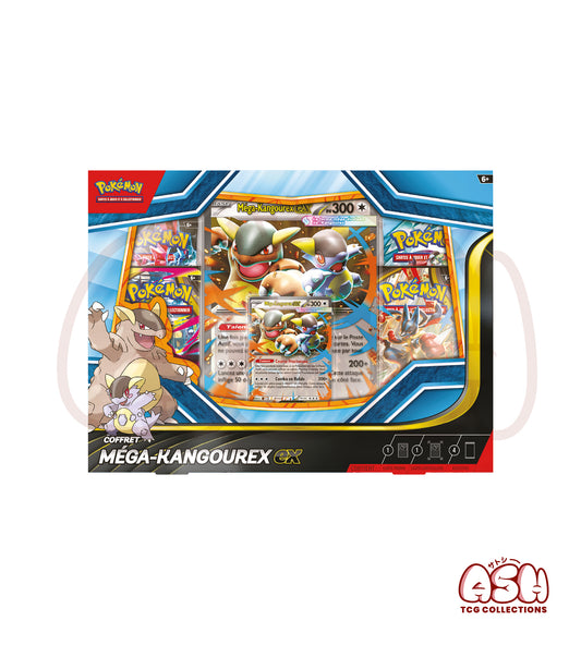 Coffret Pokémon Méga-Kangourex Ex – Méga-Évolution – 4 Boosters