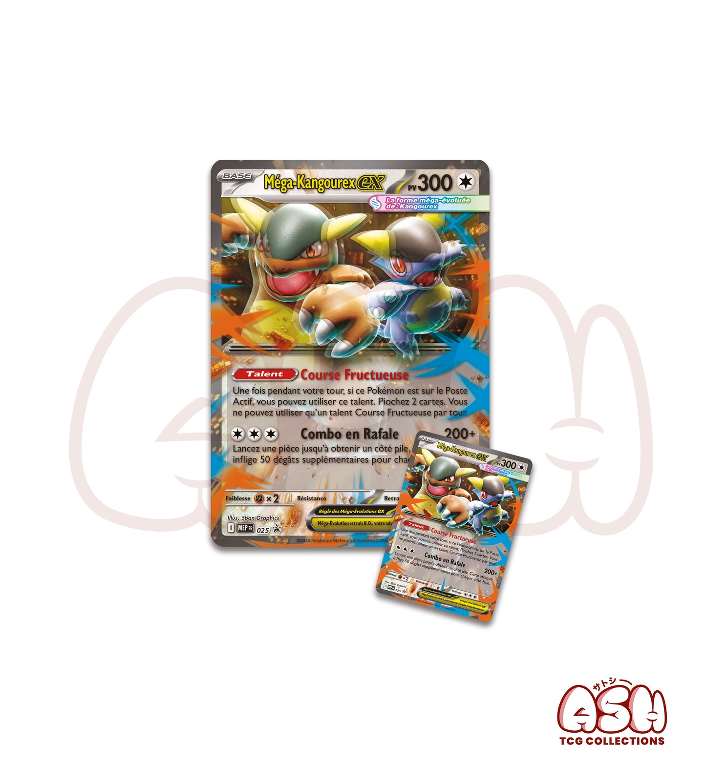 Coffret Pokémon Méga-Kangourex Ex – Méga-Évolution – 4 Boosters
