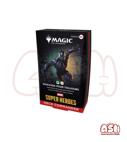 Deck Commander MTG Magic Marvel Super Heroes Wakanda pour Toujours