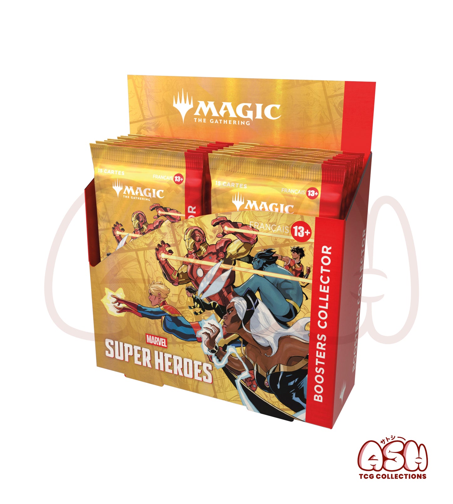 Display Boosters Collector MTG Magic Marvel Super Heroes face