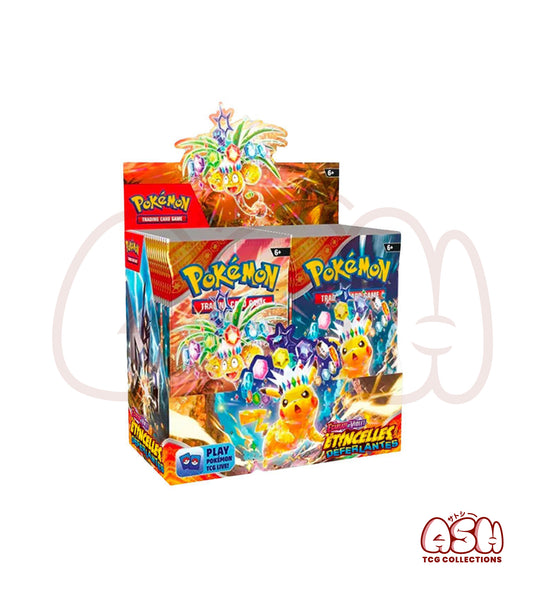 LOT Display Pokémon EV08 – Étincelles Déferlantes + Coffret Collection Super-Premium Dracaufeu-Ex (Copie)