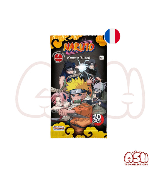 Booster Naruto Mythos TCG 1st set 2e édition français face