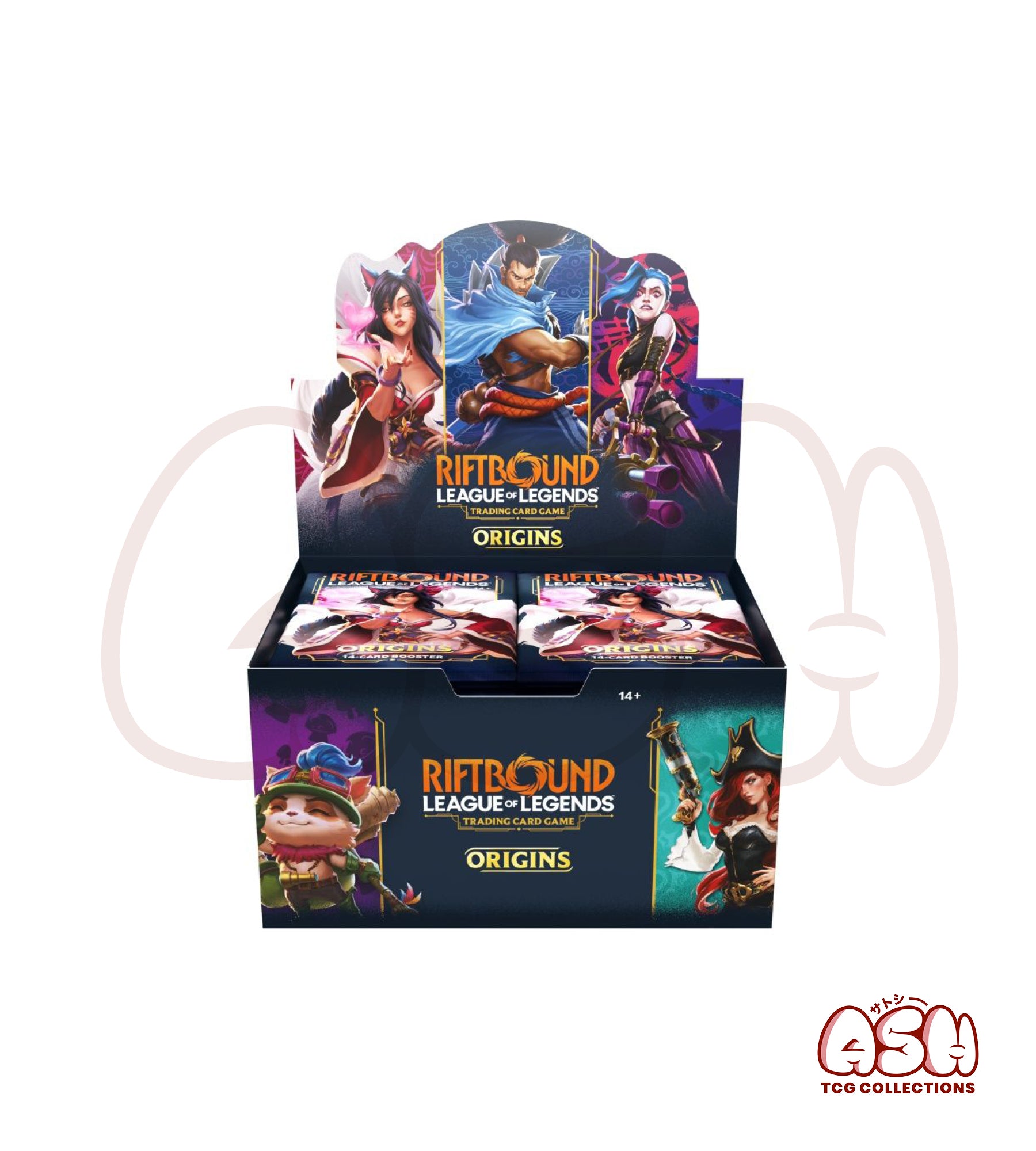 Display Riftbound League of Legends 24 boosters anglais face