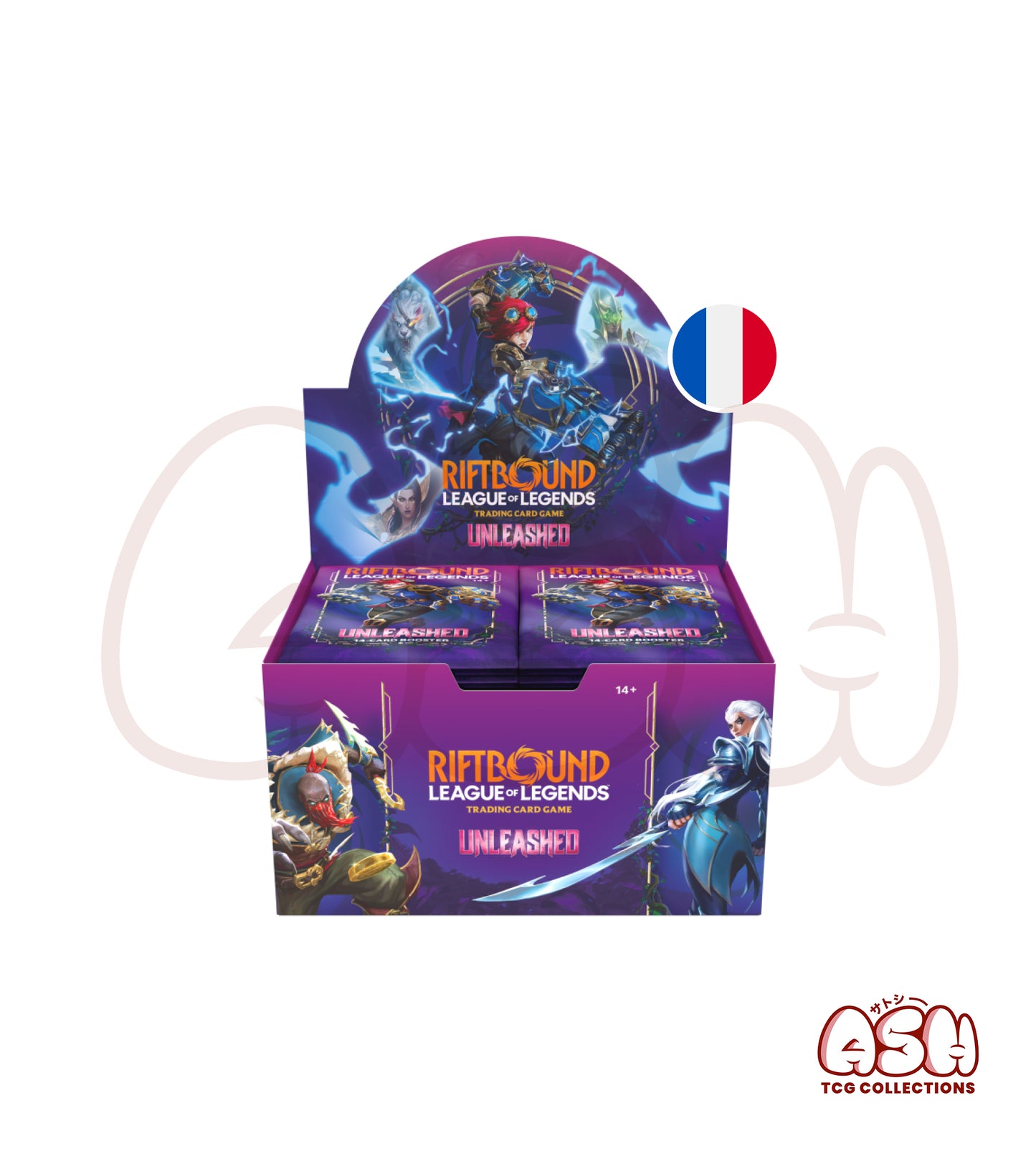 Display Riftbound League of Legends Déchainés français face