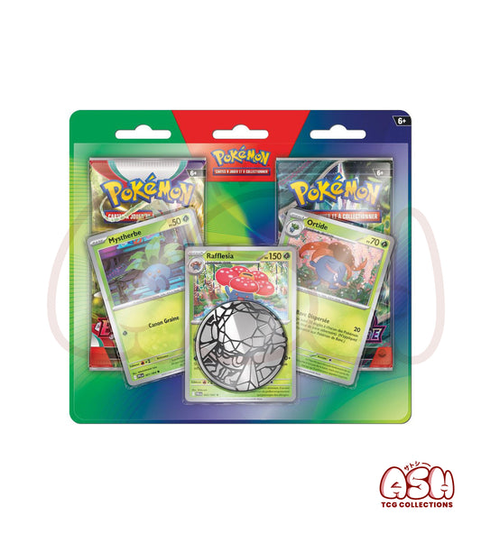 Duopack Pokémon Mystherbe / Ortide / Rafflésia – Mars 2026 – 2 Boosters
