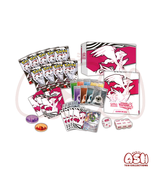 Elite Trainer Box Pokémon EV10.5 – Noir & Blanc : Flamme Blanche – 9 Boosters + Carte Promo Boréas