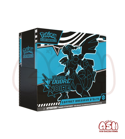 Elite Trainer Box Pokémon EV10.5 – Noir & Blanc : Foudre Noire – 9 Boosters + Carte Promo Fulguris