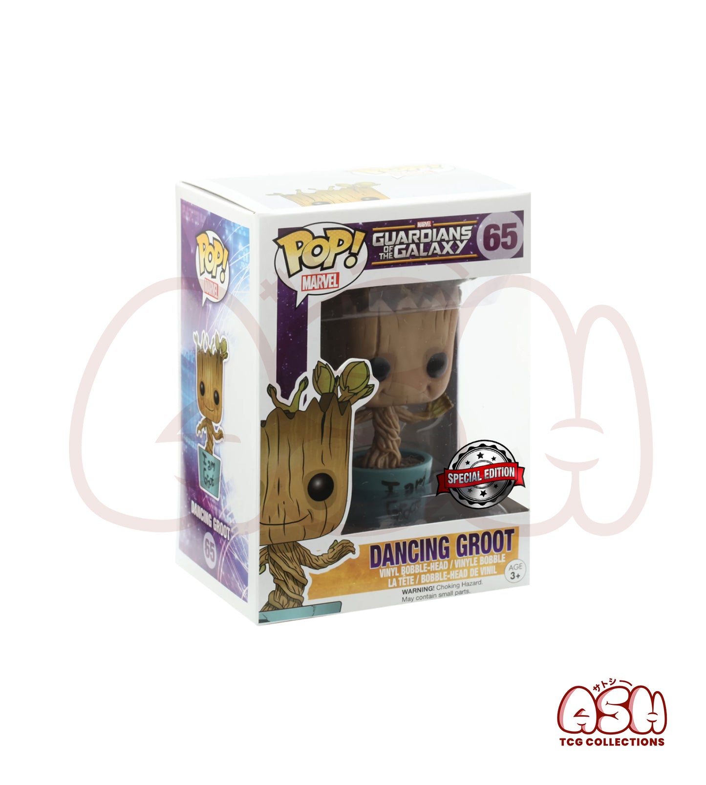 Funko Pop Dancing Groot Marvel vue face
